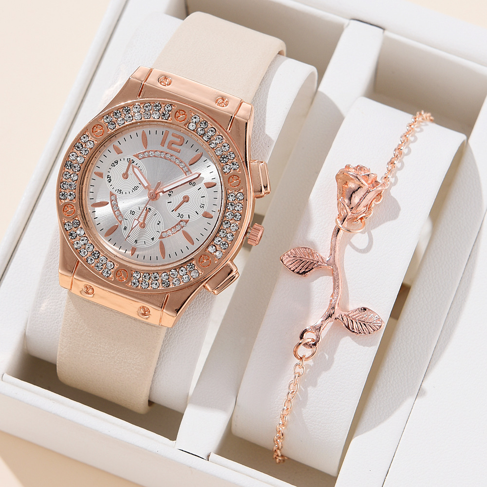 Style Moderne Couleur Unie Aiguille Quartz Femmes De Montres display picture 3