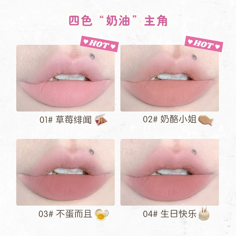 Матовый базовый тинLip? - нужно корректно: Matte Lip Base Flortte, long-wear lip cream, smooth velvet finish (01 Strawberry Gossip, 02 Miss Cheese)