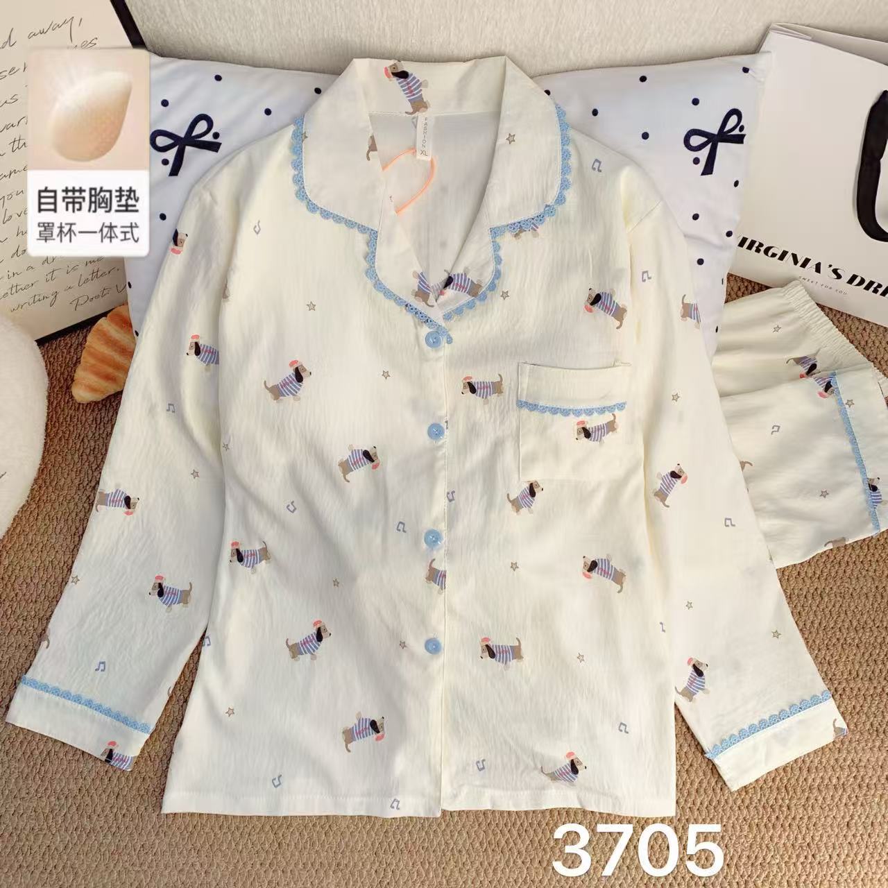 Algodón suave al por mayor transfronterizo nube nuevo pijama de mujer de verano pantalones cortos de mangas cortas estudiantes cardigans delgado cubierta de ropa para el hogar
