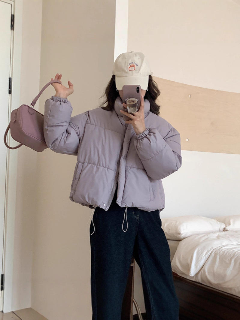 棉服女超短款秋冬新款小个子加厚韩版宽松面包服棉衣棉袄外套