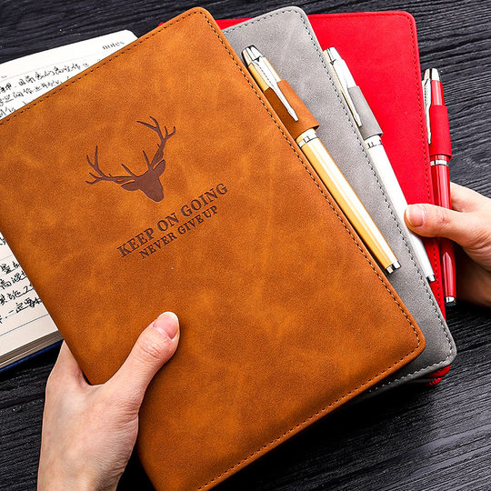 Notebook a5B5 Deer Head Business General Notepad Office Supplies Stationery Thickening Work Conference Book