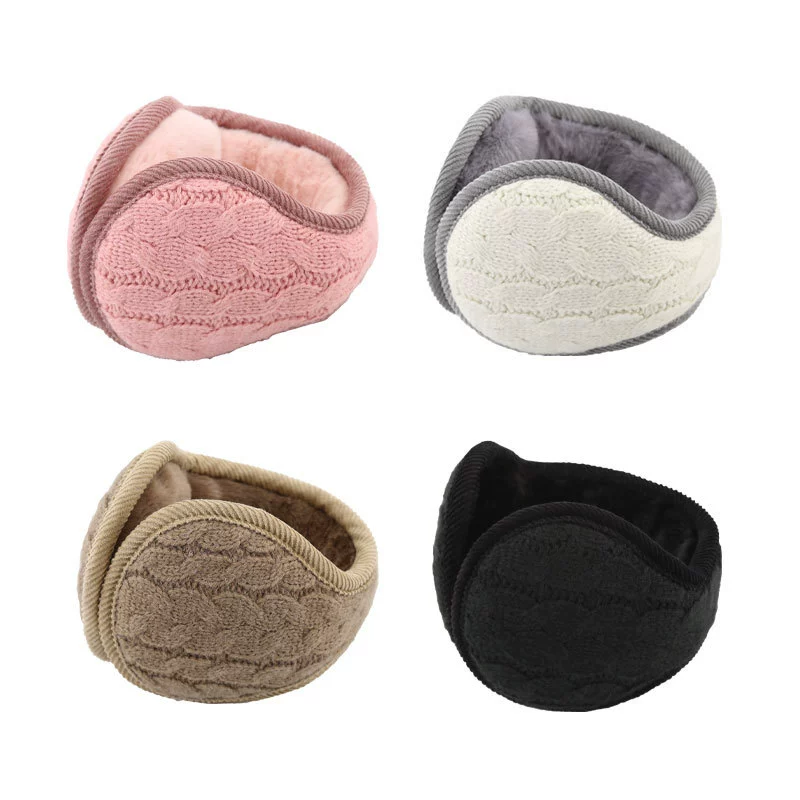 Наушники- earmuffs, теплая вязка складные полупрозрачные полупериодические наушники, защита ушей
