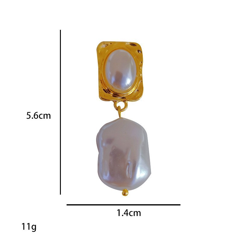 15g Weight Alloy Ear Needle Material Ear Studs Classification 1 Pair Quantity Holiday, Banquet, Selfie Occasion Alloy Material Water Droplets Pattern All Seasons Season Women's Gender Plating Design Casual, Elegant, Lady Style 1 Pair Casual Elegant Lady Water Droplets Plating Alloy Ear Studs 16
