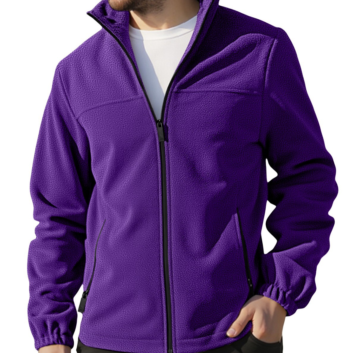 Transfronterizo nuevo tamaño europeo en stock 380G chaqueta amazon otoño y invierno americano con camisa de cuello de terciopelo grueso