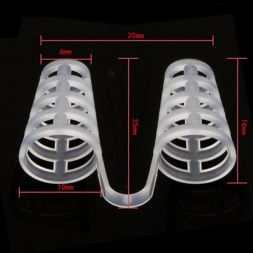Silicone anti-snoring device, nasal congestion anti-snoring device, mini nose clip, 8-pack anti-snoring nasal congestion and snoring device supply