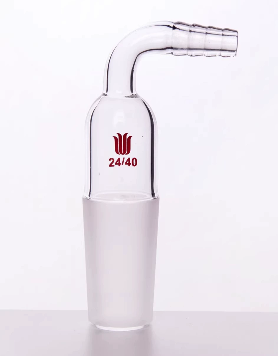 A 922440   90 ° Соединение для извлечения воздуха (внешний шлифовальный порт) шлифовальный порт 24/40, экономящий дверь (мм) 10