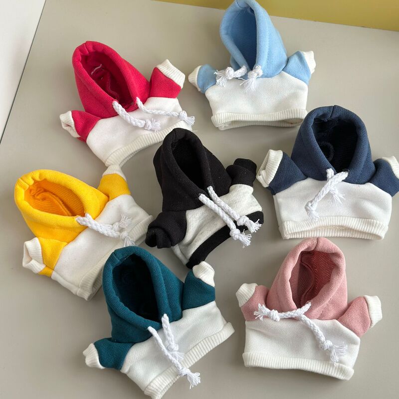 15cm Hoodie Sweatshirt with Dog and Bear Pendant Clothing Toy Doll Accessories 15cm Hoodie Sweatshirt with Dog and Bear Pendant Clothing Toy Doll Accessories