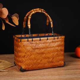 竹质工艺品;竹编