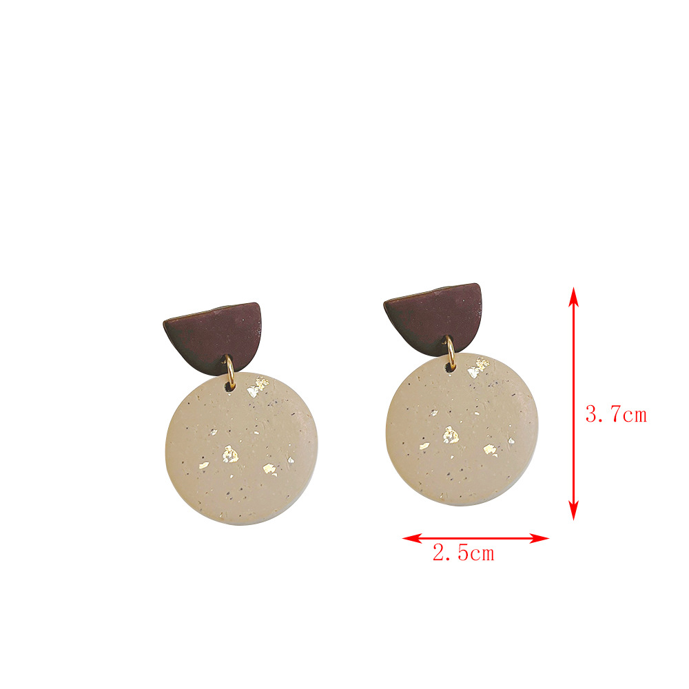 Simple Style Geometric soft clay Stoving Varnish Womenu0027S Drop Earrings 1 Pair
