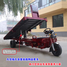 大三轮电瓶车场地搬运方向盘送货敞开式可配增程器厂家供应载重
