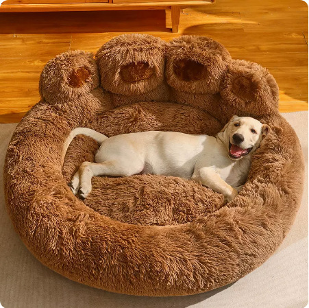 クマの足犬小屋、冬暖かい猫小屋、スリーピングマット、オールシーズン万能ペット用品、中型犬および大型犬用ソファベッド、クマの足小屋|undefined