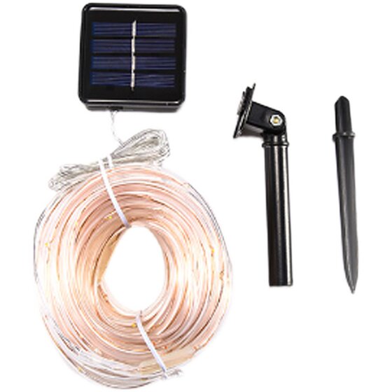Solar copper wire lamp outdoor waterproof pipe lamp with stars led lights string lights courtyard atmosphere decorative lights