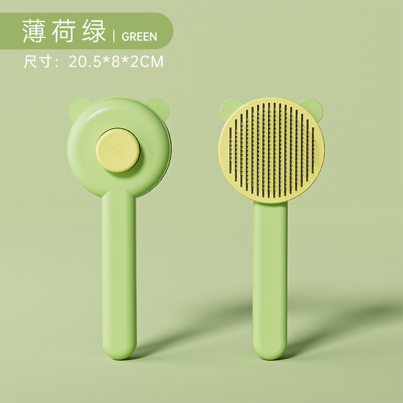 Oído de gato cabeza de oso gato peine nueva mascota gato peine flotante aguja de pelo peine suave gato fábrica de pelo en stock al por mayor