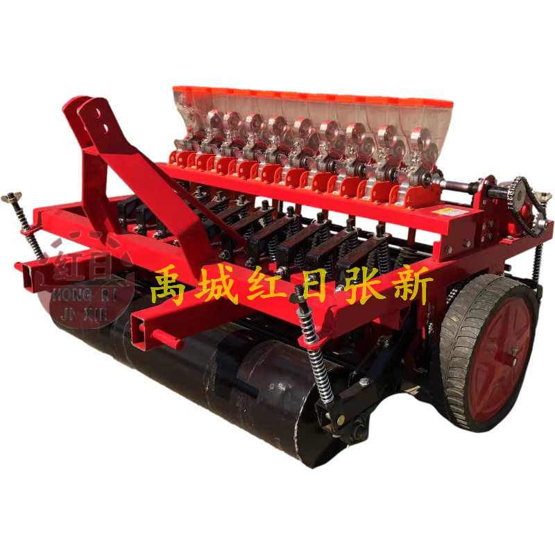 蔬菜播种机 拖拉机带的蔬菜播种机可以播种胡萝卜、油菜、芝麻