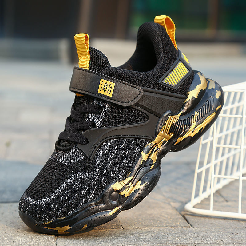 Zapatos infantiles para niños Zapatos deportivos para niños 2022 nuevo primavera y otoño Zapatos de malla transpirables para niños de edad media y media