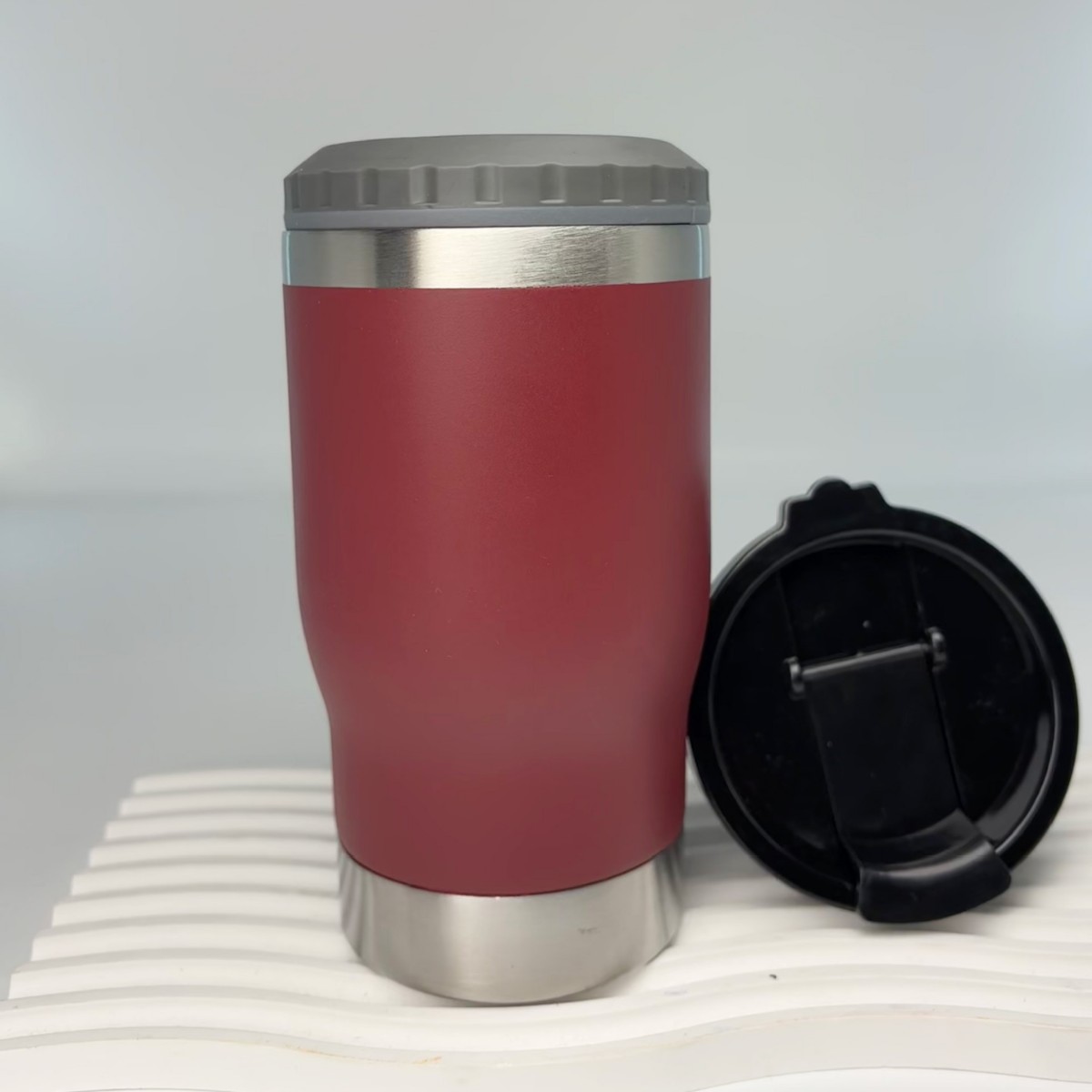 버건디 더블 커버