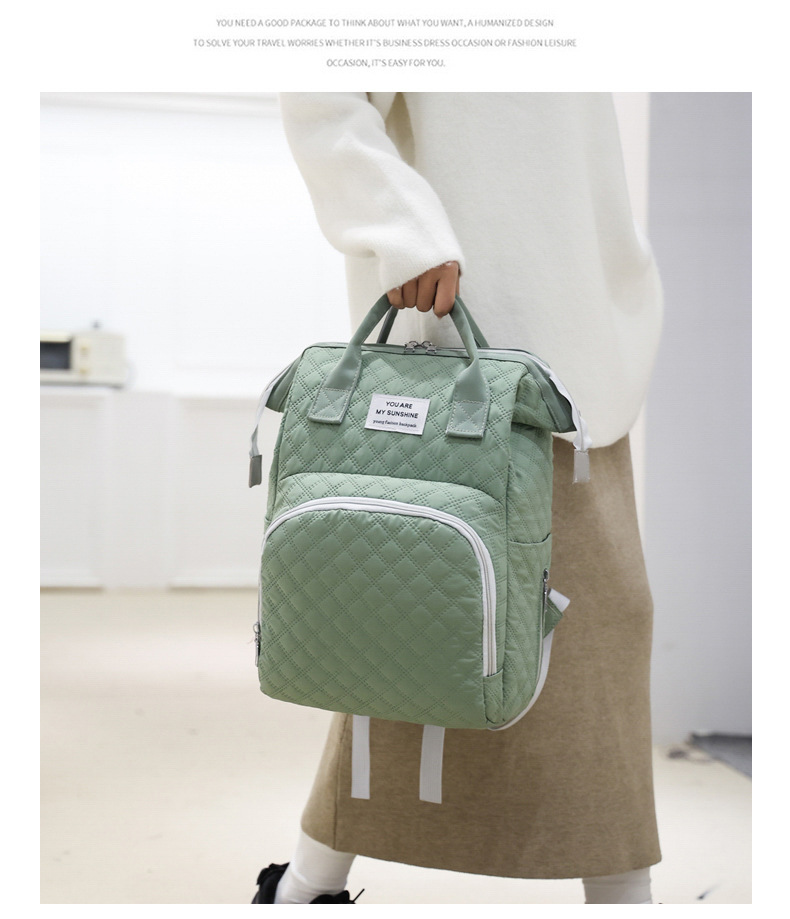 Fashionable Korean-style double-shoulder mommy bag, multi-functional maternity bag, large-capacity baby and maternal products storage bag, milk storage bag undefined