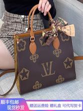 奢侈品专柜正品女包托特包2025新款大牌真皮高级感大容量手提包