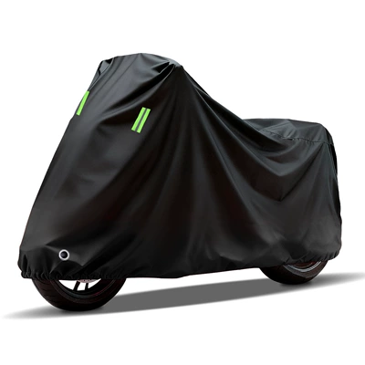 Ready Stock Supply of Motorcycle Covers, Thickened Sun Protection and Rainproof Covers, Electric Vehicle Rain Covers, Dustproof Full Vehicle Protective Covers Wholesale (Car clothing) - m1557595cm-pure-black