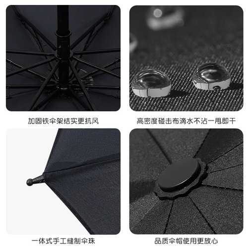 Wholesale Large Oversized 30% Off Manual Sun Umbrella Outdoor Thick Men's Sunshade Advertizing Umbrella