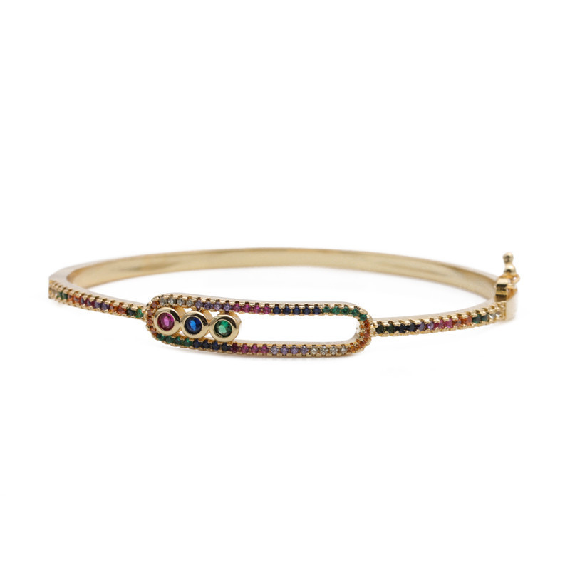 Pulsera de moda europea y americana simple estrella en forma de corazón pulsera hip hop metal punk estilo amor pulsera abierta joyería