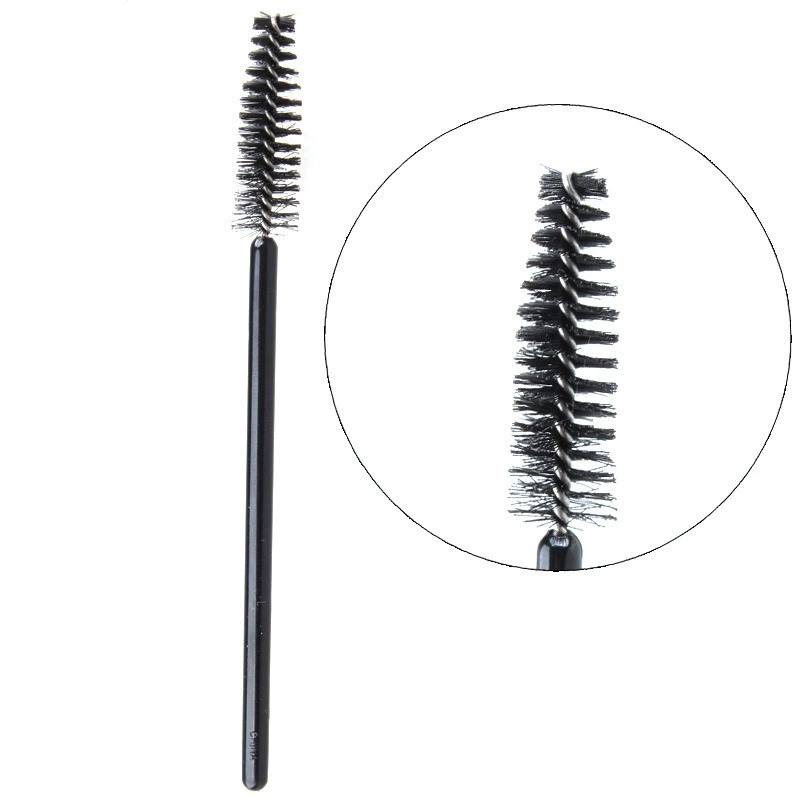 Disposable black brush for eyelashes
