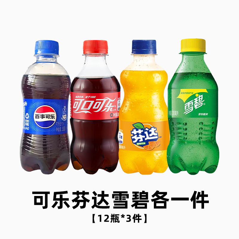 �ɿڿ���̼�����Ͽ�����ˮ300ml*12ƿСƿ��װѩ�̷Ҵ�ѩ�̰���