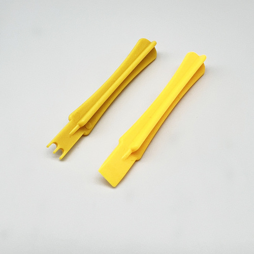 Yellow crowbar mobile phone disassembly straight head flat mouth three-pronged plus hard square bar round bar telecommunications start-up repair tool