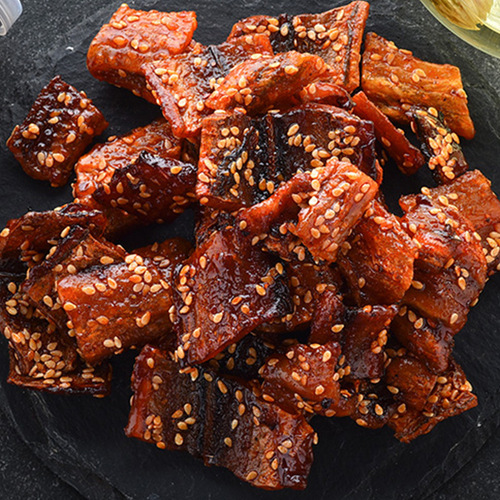 Spicy Honey Glazed Eel Fillet Slices 250g, Beihai Specialty Dried Fish Strips, Ready-to-Eat Fresh Canned Snack, Drop-Shipped