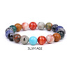 Round beads for yoga, colorful bracelet natural stone, starry sky, jewelry, suitable for import