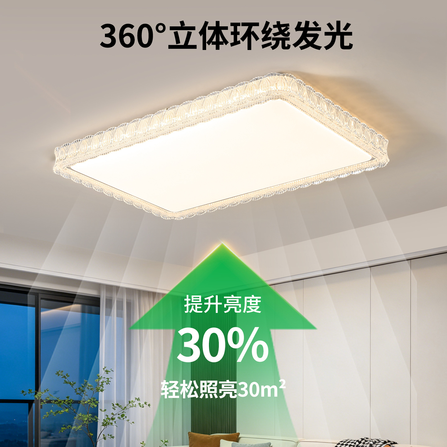 Gran vista jardín sala de estar luz de techo lujoso italiano 2026 nuevo comedor dormitorio lámpara Zhongshan L357