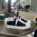 MU black with white denim