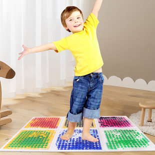 Sensory Toy Interactive Calming Step Mat with Liquid for Home Play Area Children's Floor 6 Pack