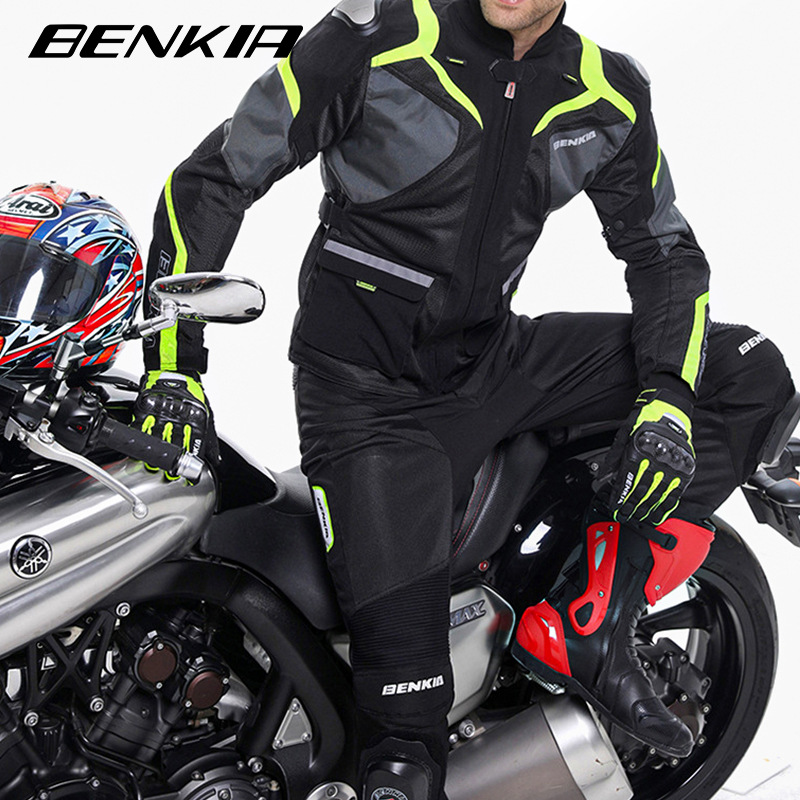 Motorcycle Riding Pants Breathable Mesh Slim Fit Summer Riding Pants Shockproof Blister Pads Included Racing Pants_voghion.com