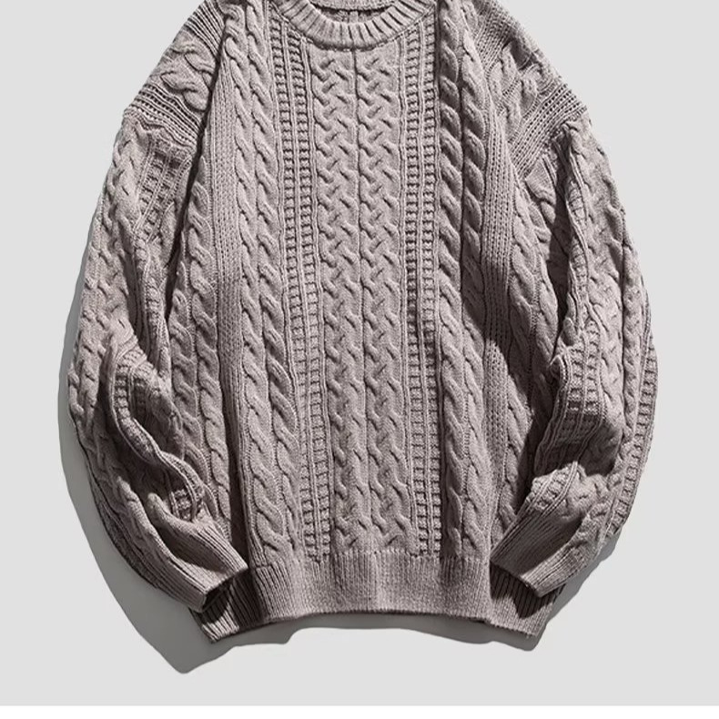 2024 suéter vintage japonés hombres y mujeres otoño ins estilo perezoso bf retro suéter de botón ceroso suave