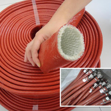 耐高温绝缘防火套管 玻璃纤维阻燃 钢厂玻纤有机硅胶绝缘防护套管