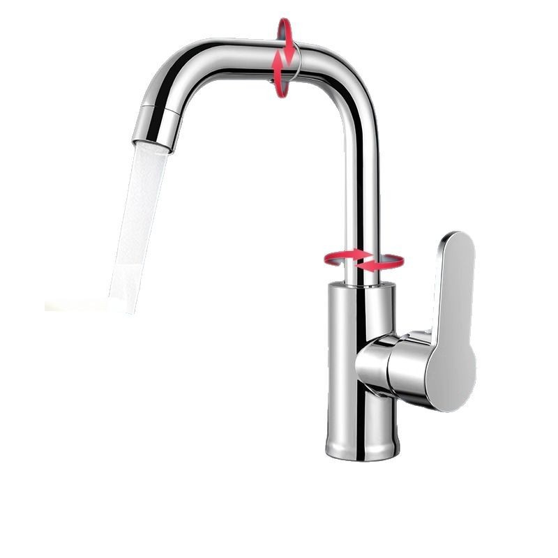 Lavabo de baño de acero inoxidable, grifo, lavabo universal doméstico, lavabo de cocina, frío y caliente dos en uno