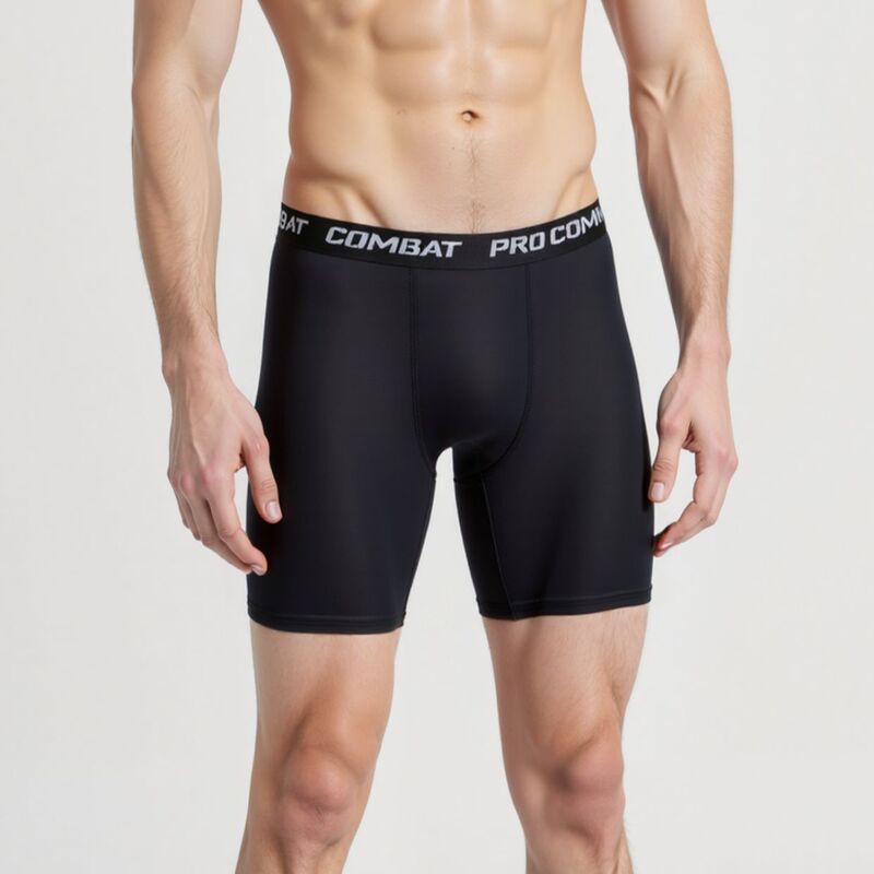 Men's Basketball Compression Base Layer Quick-Dry Breathable Tight Pants Fitness Training Shorts Running Sports Shorts