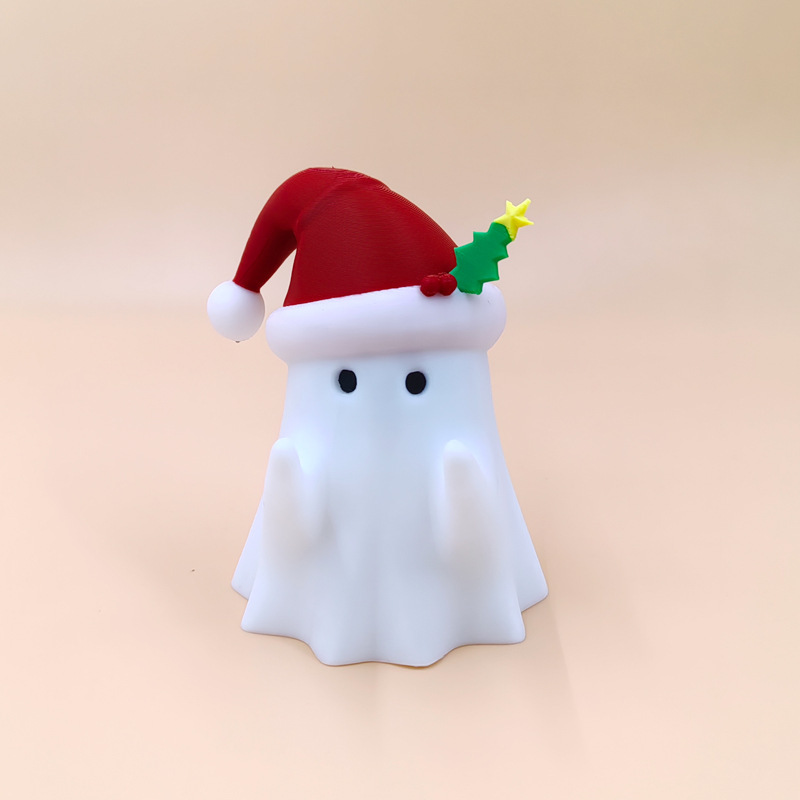 跨境新款 Christmas Cute Ghost 3D圣诞节幽灵笔架桌面摆件装饰|undefined