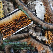 批发野鸡羽毛布边 diy小羽毛裙边服装辅料装饰婚庆花边羽毛配件