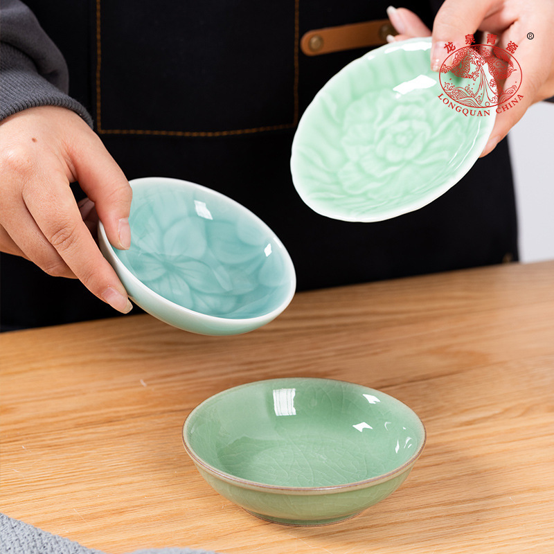 Longquan celadon vinegar dish sauce dish restaurant seasoning dish kitchen soy sauce dish ceramic household dip dish wholesale Longquan celadon vinegar dish sauce dish restaurant seasoning dish kitchen soy sauce dish ceramic household dip dish wholesale