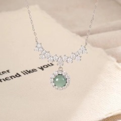 マーメイドシーブルー天使の涙ペンダント、小さな新鮮なデザインのペンダント、ファッショナブルでクールな鎖骨チェーン