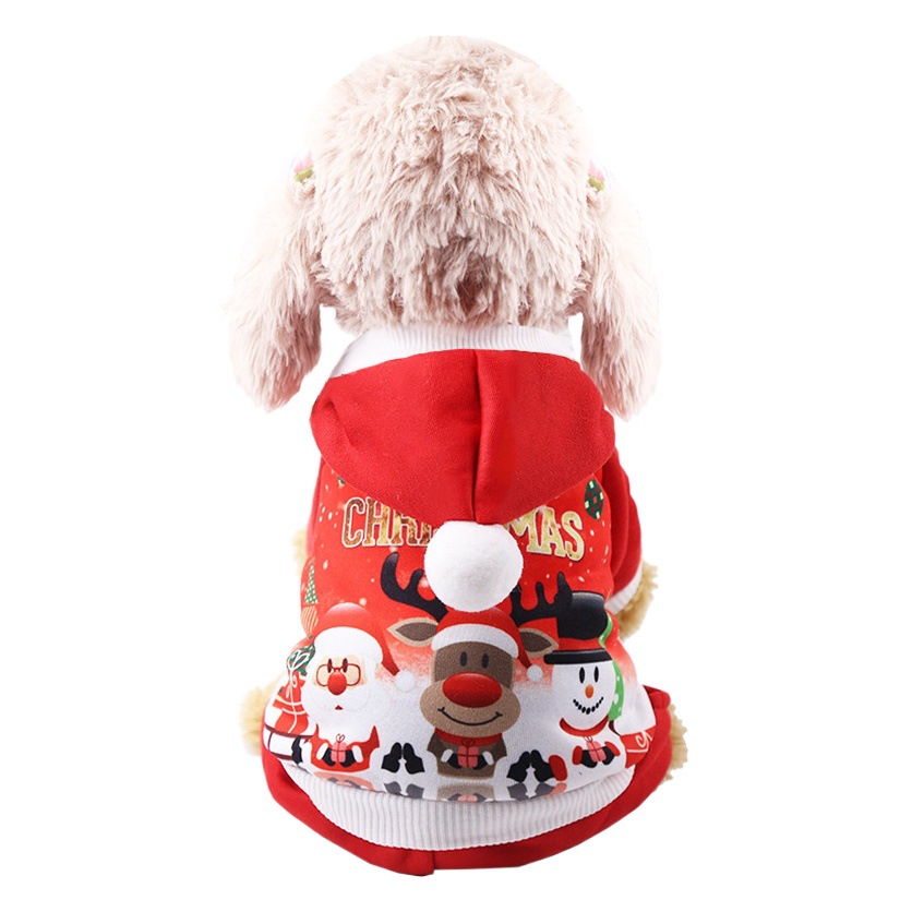 Sudadera de lana con diseño de reno navideño para gatos y perros, ropa para mascotas, suministros para perros de otoño e invierno, fabricante.