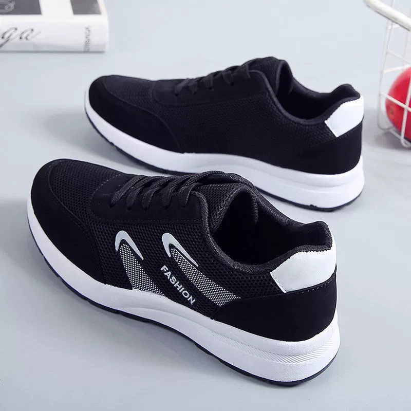 Нескользящие кроссовки женские одиночные туфли весной и осенью новые дикие студенческие кроссовки на толстой подошве