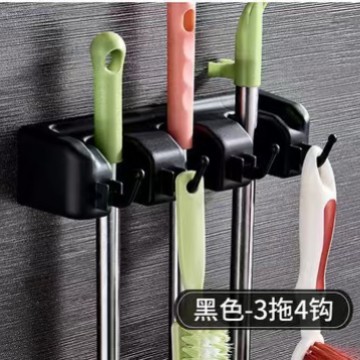 Todo negro 3 colgantes 4 ganchos