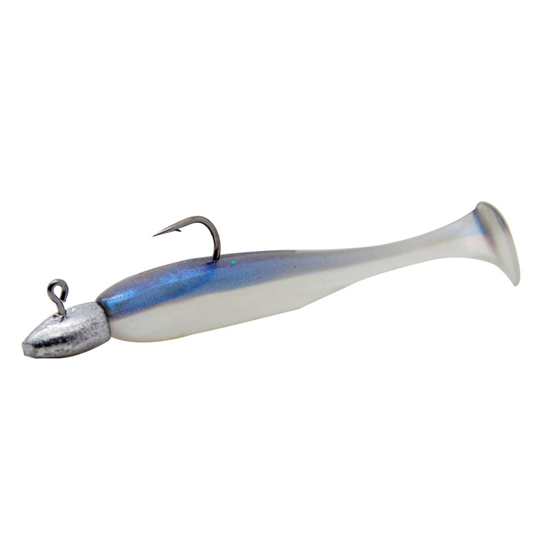 Root bait soft bait road sub -bait lead hook tail fish 5 loaded bionic bionic fake bait leader hook fishing gear