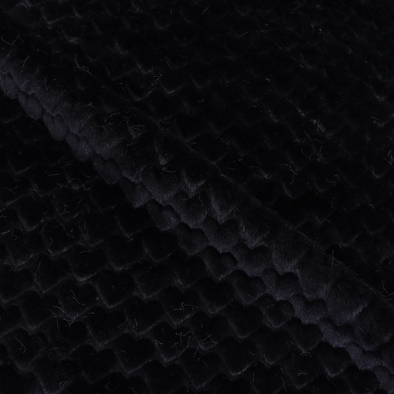 現物はウサギの毛のエンボスの小さい愛の綿布の立体のエンボスの小さいウサギの毛の布地の家庭用紡績の服装の抱き枕の生地に似せます。