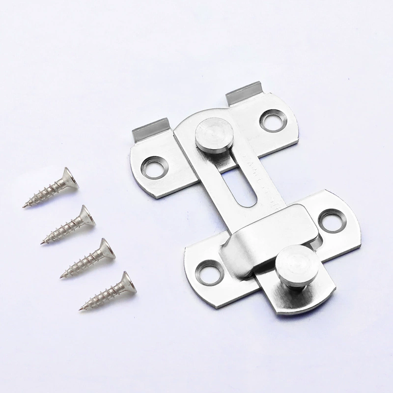 Толстая дверная пряжка из нержавеющей стали под углом 90 градусов, противоугонная защелка, раздвижная дверь, раздвижная дверь, пряжка, дверная клетка