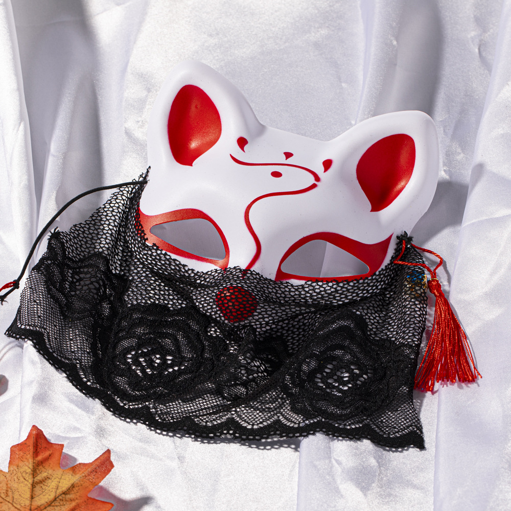 nuevo lindo encaje cara de gato pequeño zorro COS máscara antiguo fiesta de Navidad máscara de ancla en línea