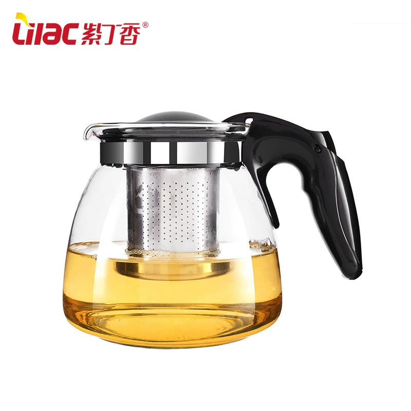 Glass teapot, filter, capacious tea